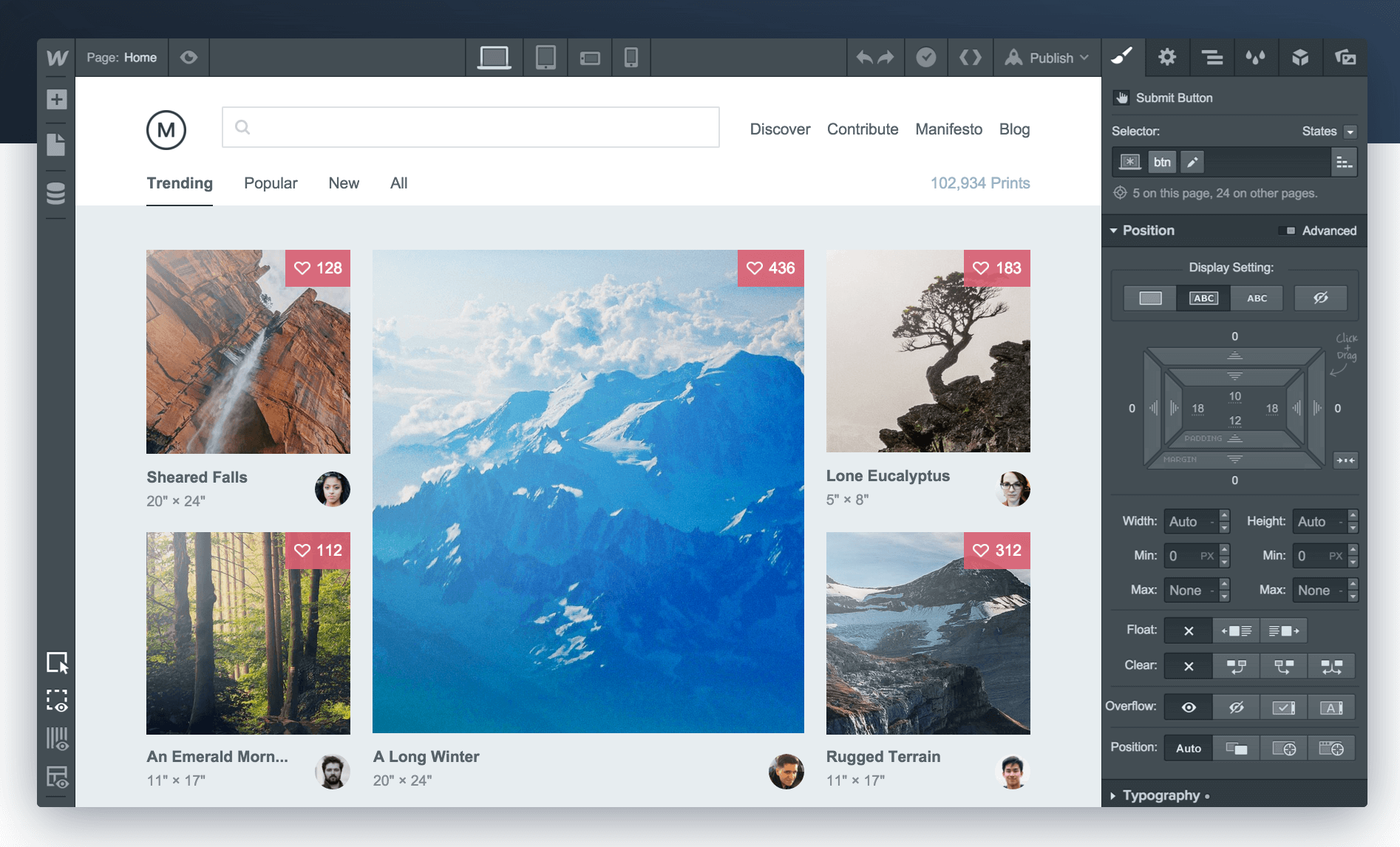 Webflow image